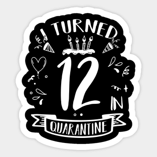 I Turned 12 In Quarantine Sticker